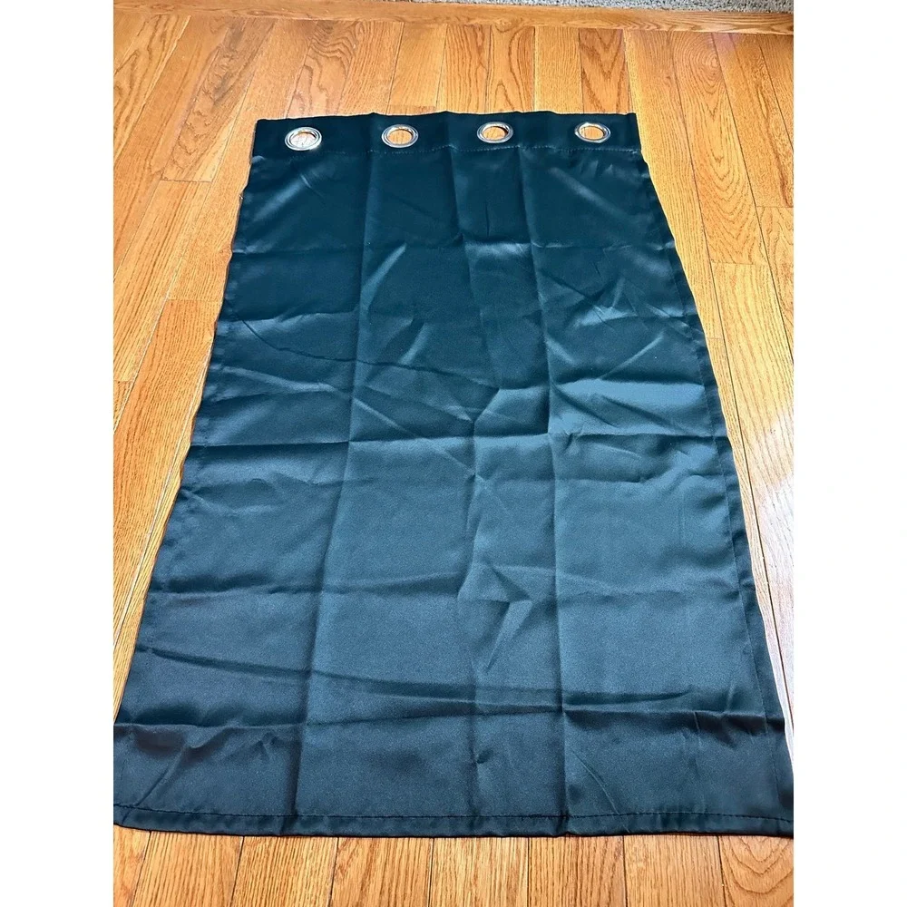 AOSKY Door Curtains for Doorway Privacy, Black Grommet Closet Curtains for Bedro
